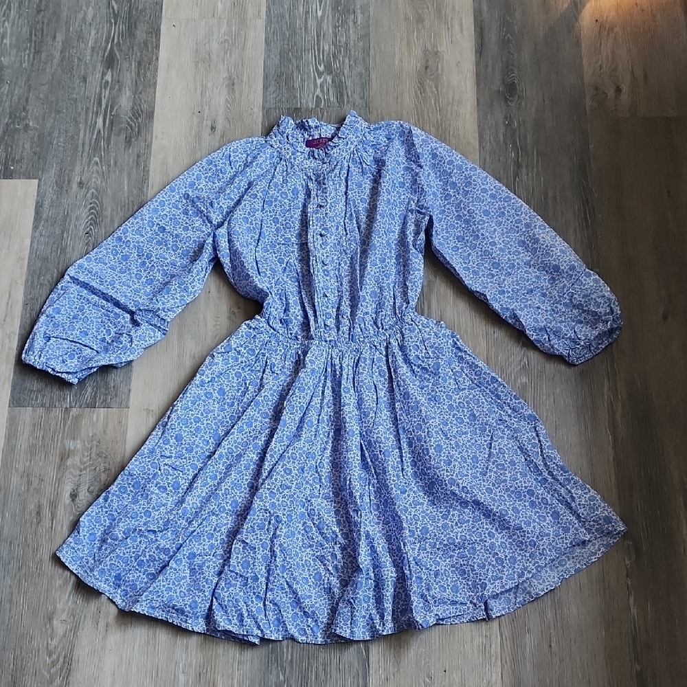 J.Crew Blue Floral Dress